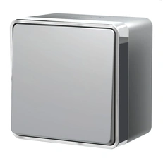Изображение Выключатель одноклавишный влагозащищенный Gallant (серебряный) W5010206